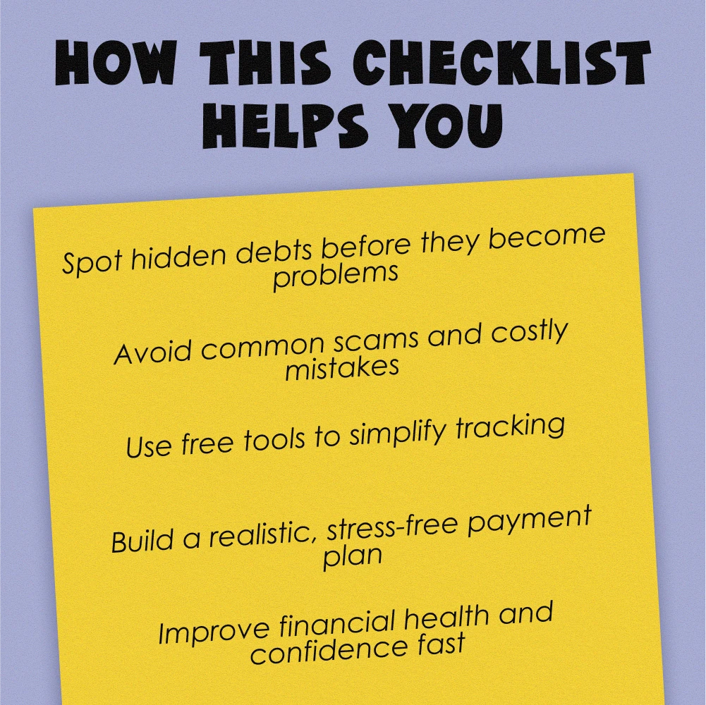 The Ultimate Debt Detective Checklist: Track & Tackle What You Owe! – Digital Download to Help You Learn How to Find Out What Debt You Owe, Identify Creditors, and Take Action