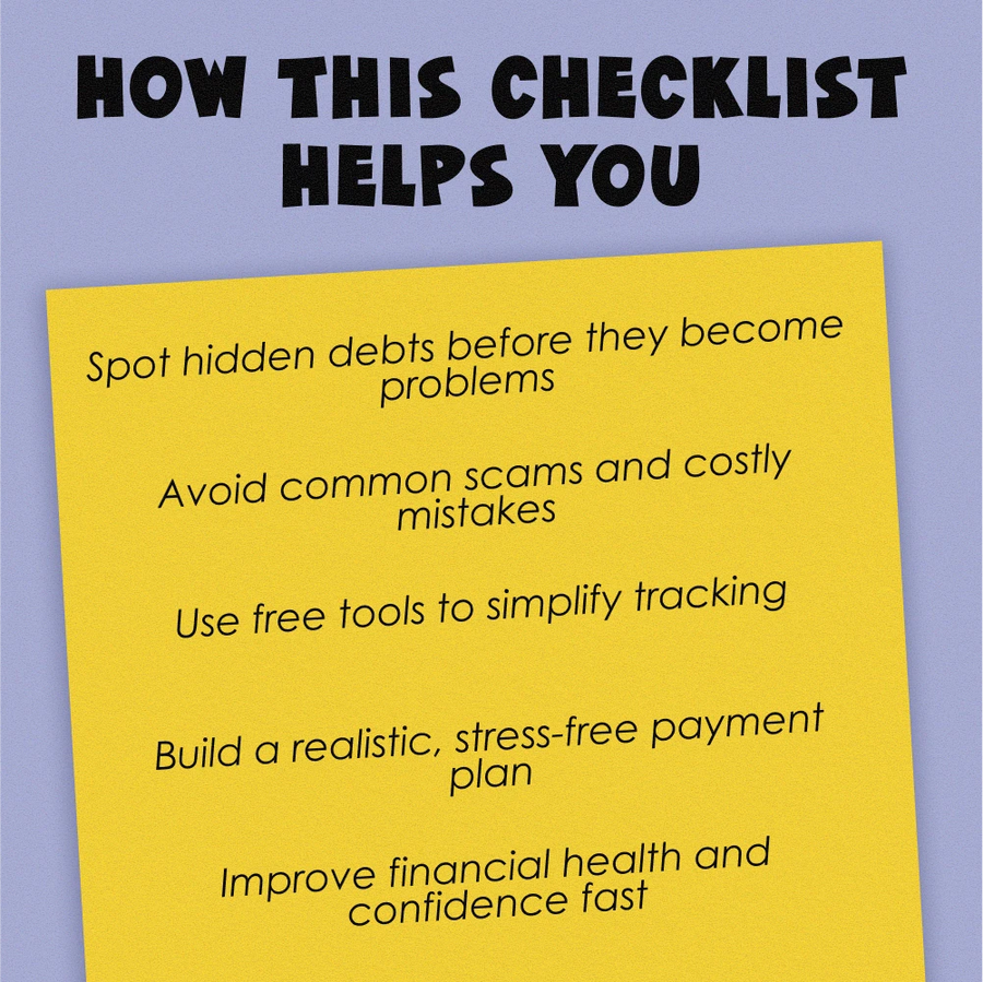 The Ultimate Debt Detective Checklist: Track & Tackle What You Owe! – Digital Download to Help You Learn How to Find Out What Debt You Owe, Identify Creditors, and Take Action