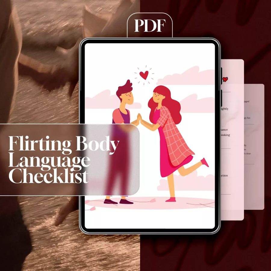 Flirting Body Language Checklist | Digital Download Guide for Confident Connections, Dating & Social Skills