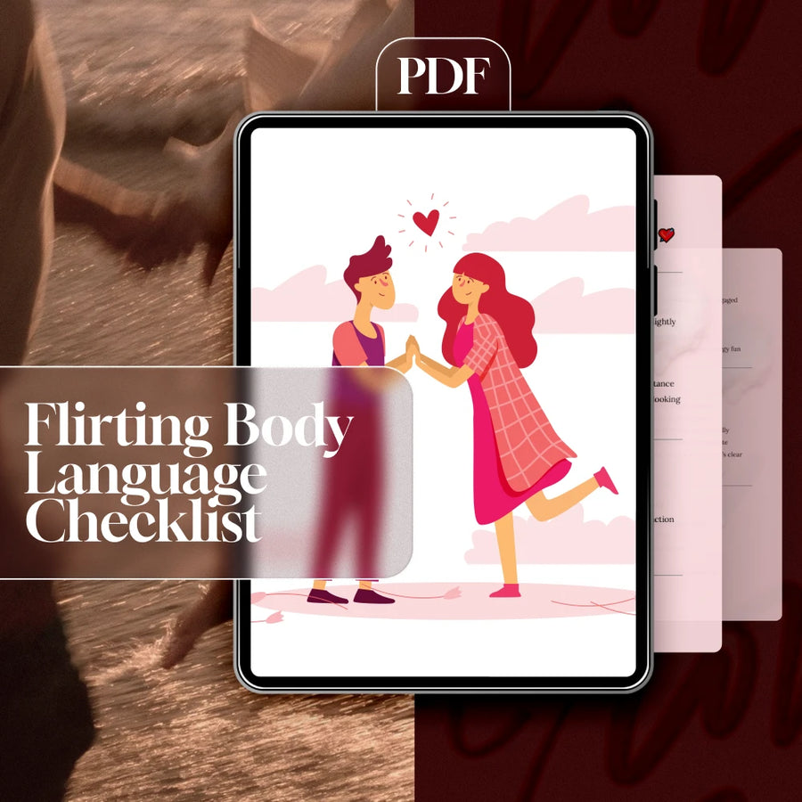Flirting Body Language Checklist | Digital Download Guide for Confident Connections, Dating & Social Skills