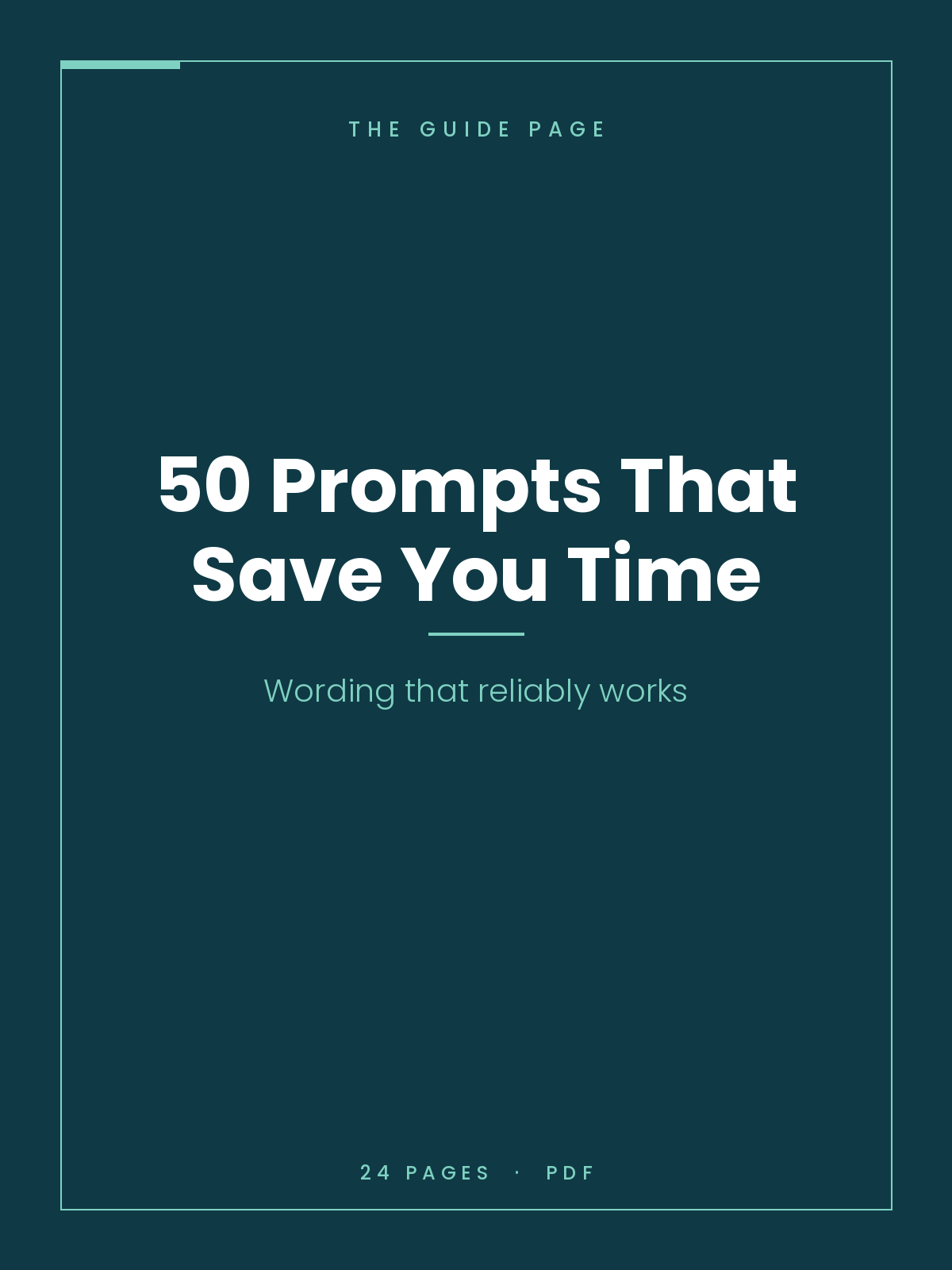 50 Prompts That Actually Save You Time