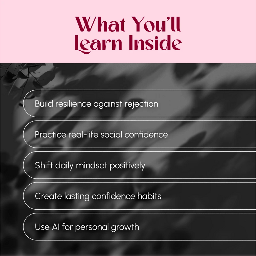 A 7-Day Challenge to Overcome Rejection and Boost Your Confidence | Self-Help Digital Guide | Overcome Fear of Rejection: 7-Day Challenge eBook