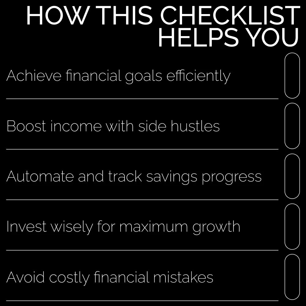 The $50K Savings Checklist ๐ฐ๐ - Your Step-by-Step Guide to Saving $50K Fast!