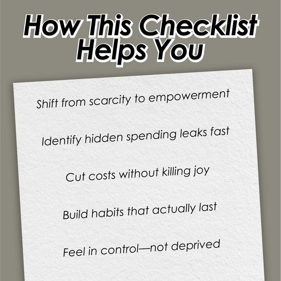 The “Broke But Brilliant” Budget Survival Checklist | How to Save Money on a Tight Budget | Printable Digital Download