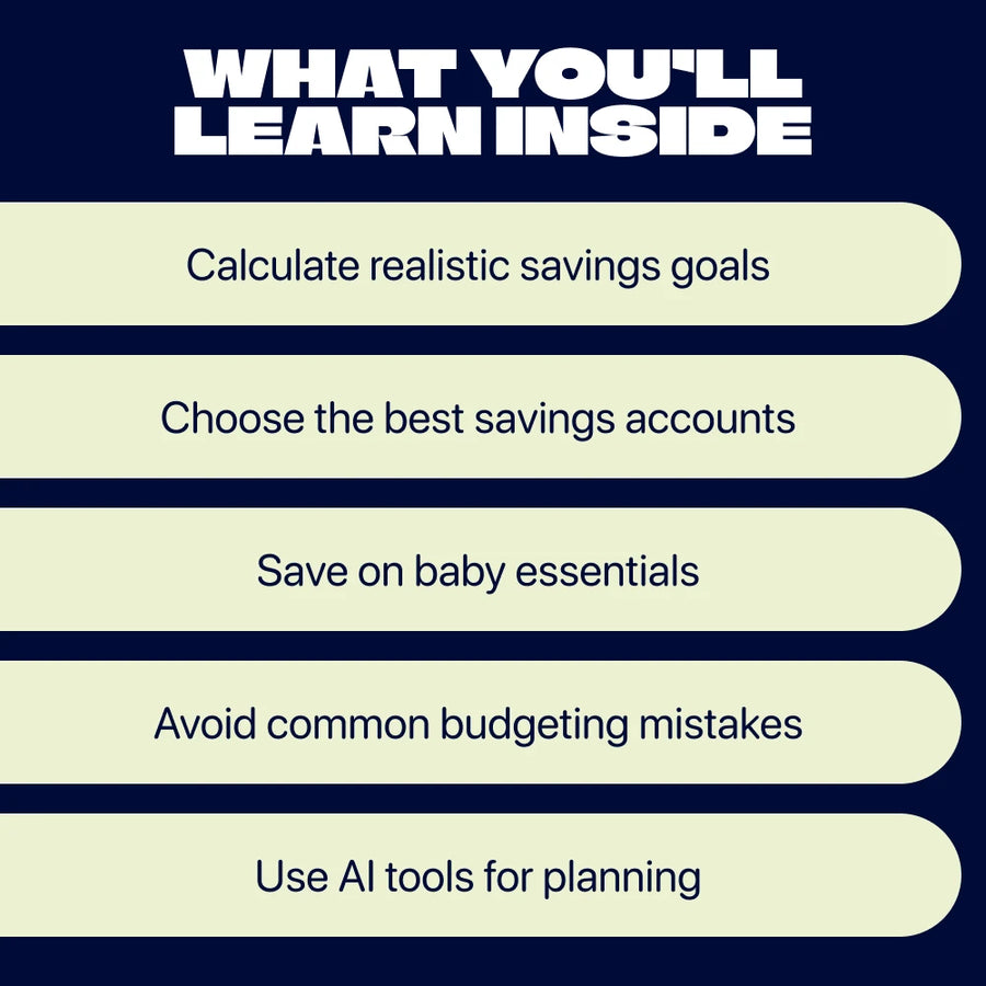 Smart Baby Savings: A Guide to Financial Prep - How to Start Saving for a Baby eBook