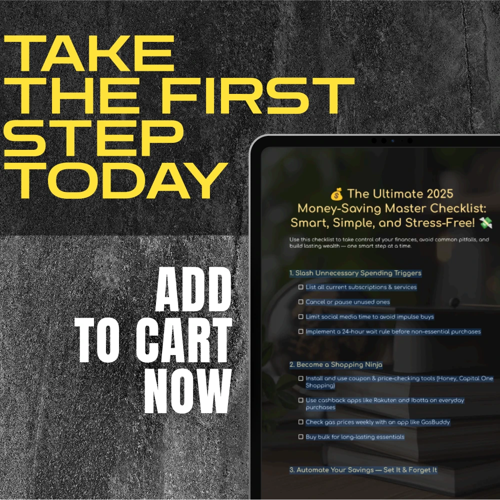 The Ultimate 2025 Money-Saving Master Checklist: Smart, Simple, and Stress-Free | How to Save Money in 2025 | Digital Download for Budgeting & Financial Planning