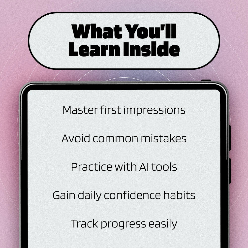 Flirting Confidence Cheat Sheet | Digital Guide for Conversation Starters, AI Practice, and Confidence-Building Tips | Printable PDF Download