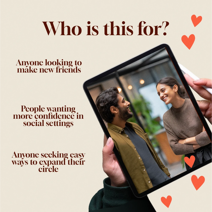 How to Meet New People as an Adult | Digital Guide for Building Friendships, Social Skills & Expanding Your Circle | eBook, Checklist & AI Prompts