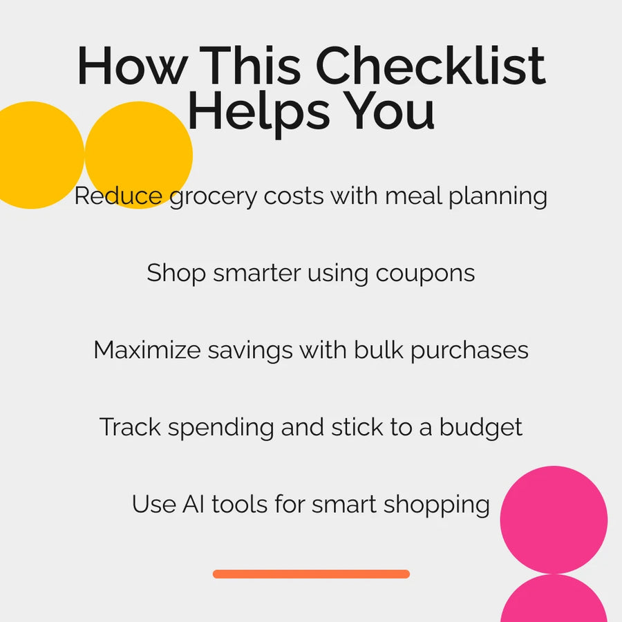 Grocery Savings Action Plan - Save Big with Smart Shopping, Meal Planning, and Coupons