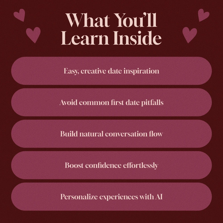 Perfect First Dates: Ideas That Truly Click | Guide for Great First Date Ideas, Creative Romantic Inspiration, and Easy Planning Tips (Digital Download)