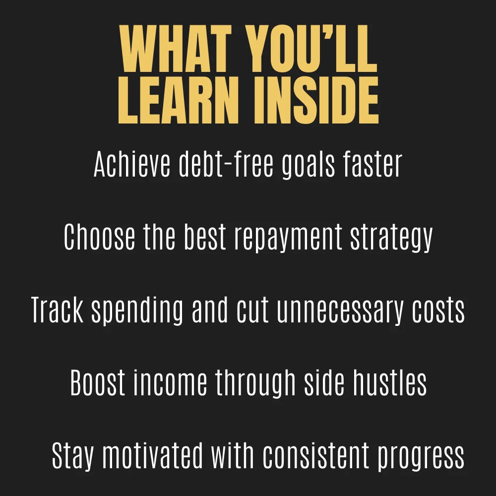 Debt-Free Fast Checklist ๐ธ | Achieve Financial Freedom Quickly | Digital Download Guide
