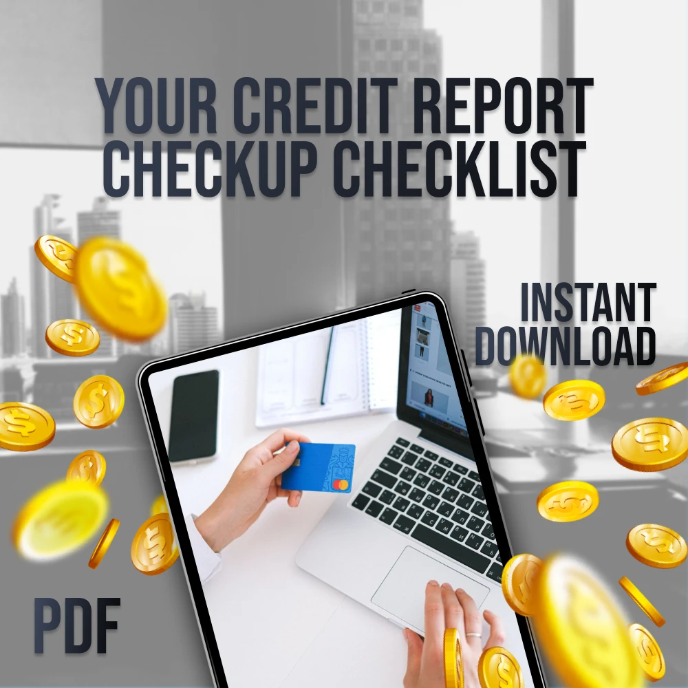 Your Credit Report Checkup Checklist | Digital Download | How Do I Check My Credit Report Guide for Annual Review & Credit Score Boost