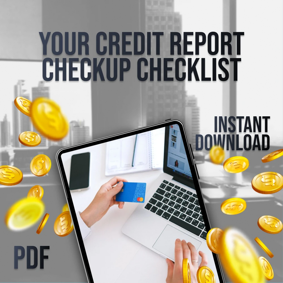Your Credit Report Checkup Checklist | Digital Download | How Do I Check My Credit Report Guide for Annual Review & Credit Score Boost