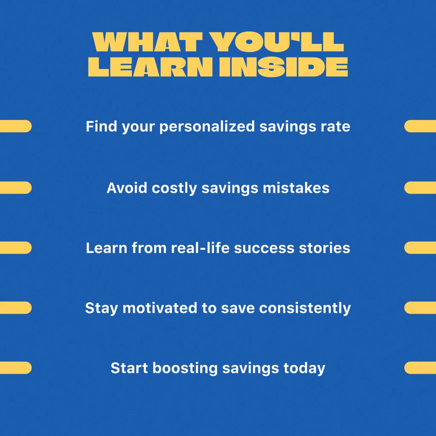 The Smart Saver’s Blueprint: How Much of Your Income Should You Really Save | Personal Finance Guide | Savings Rate Calculator | Budgeting eBook