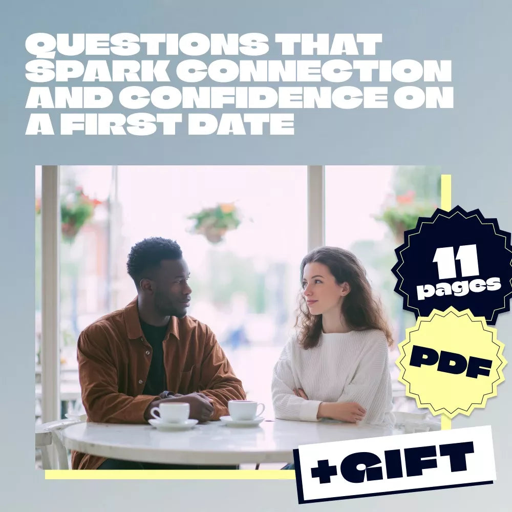 Questions That Spark Connection and Confidence on a First Date | Printable Guide | Digital Download | Things to Ask on a First Date eBook