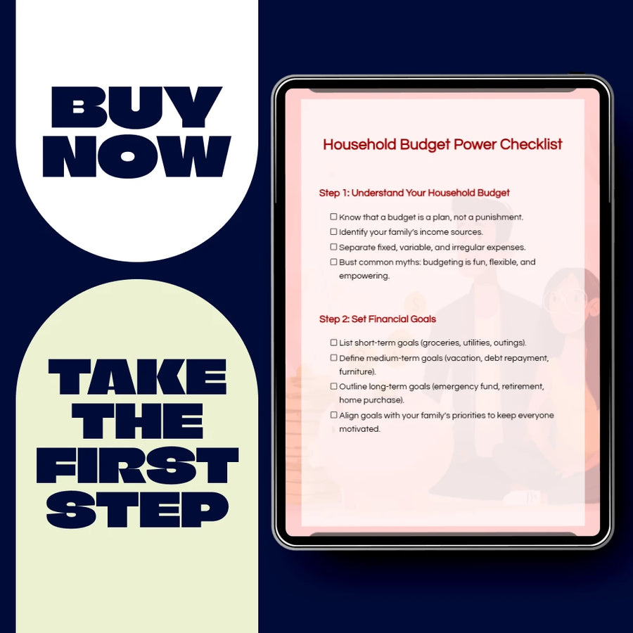 Household Budget Power Checklist: How to Make a Household Budget | Simple Guide for Financial Success