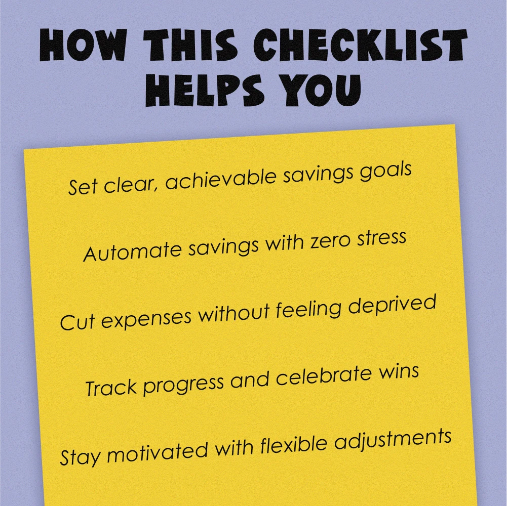Your Ultimate Monthly Savings Calculator Checklist | How Much to Save Per Month Calculator | Budget & Savings Planning Guide Printable