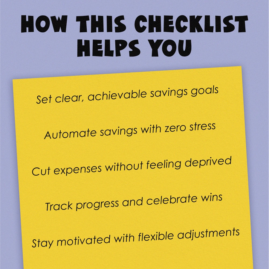 Your Ultimate Monthly Savings Calculator Checklist | How Much to Save Per Month Calculator | Budget & Savings Planning Guide Printable