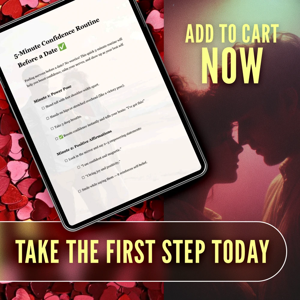 5-Minute Confidence Routine Before a Date | Printable Digital Checklist | Instant Download Confidence Boost, Dating Self-Care Guide, Quick Pre-Date Routine