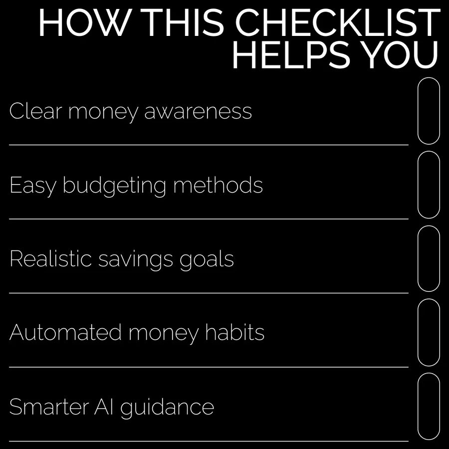 The Best Money-Saving Budget Method Checklist | Best Budgeting Method to Save Money | Printable Budget Planner Checklist | Digital Download