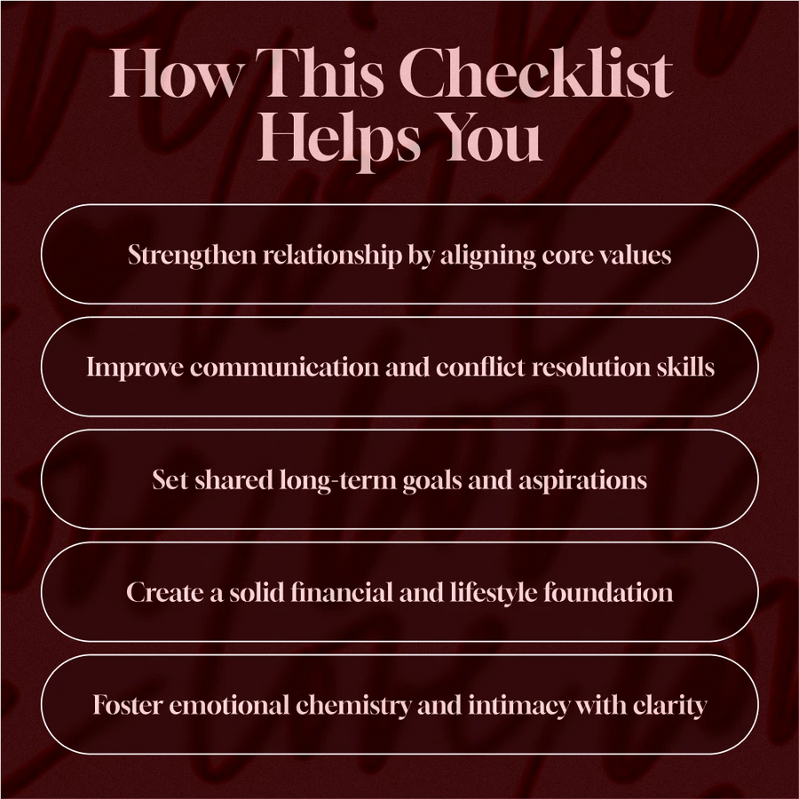 Aligning Values, Goals & Lifestyle for a Thriving Relationship: Compatibility Checklist