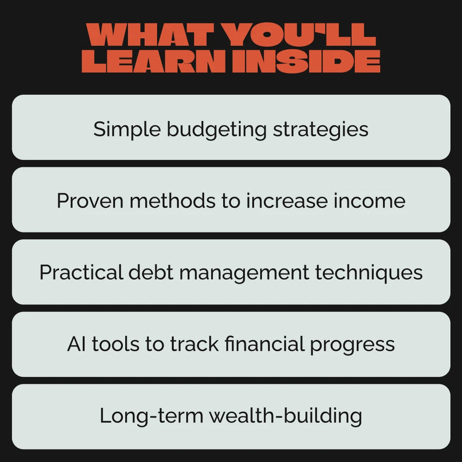 Monetary Success Blueprint: Guide to Financial Growth - Digital Download for Financial Freedom, Wealth Building, Debt Management, and More