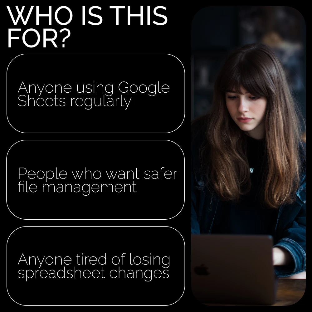 Save It Like a Pro: Google Sheets โ Digital Guide for File Management, Backup, Version History, Permissions & Smart Sharing