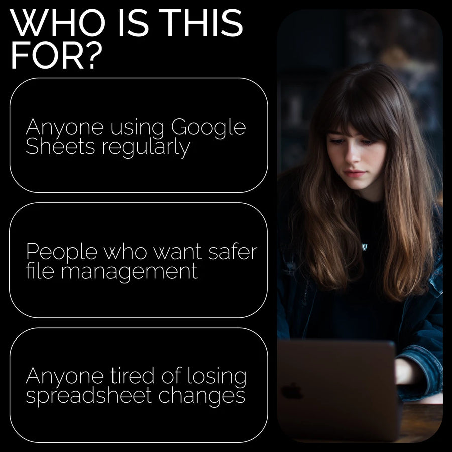 Save It Like a Pro: Google Sheets โ Digital Guide for File Management, Backup, Version History, Permissions & Smart Sharing