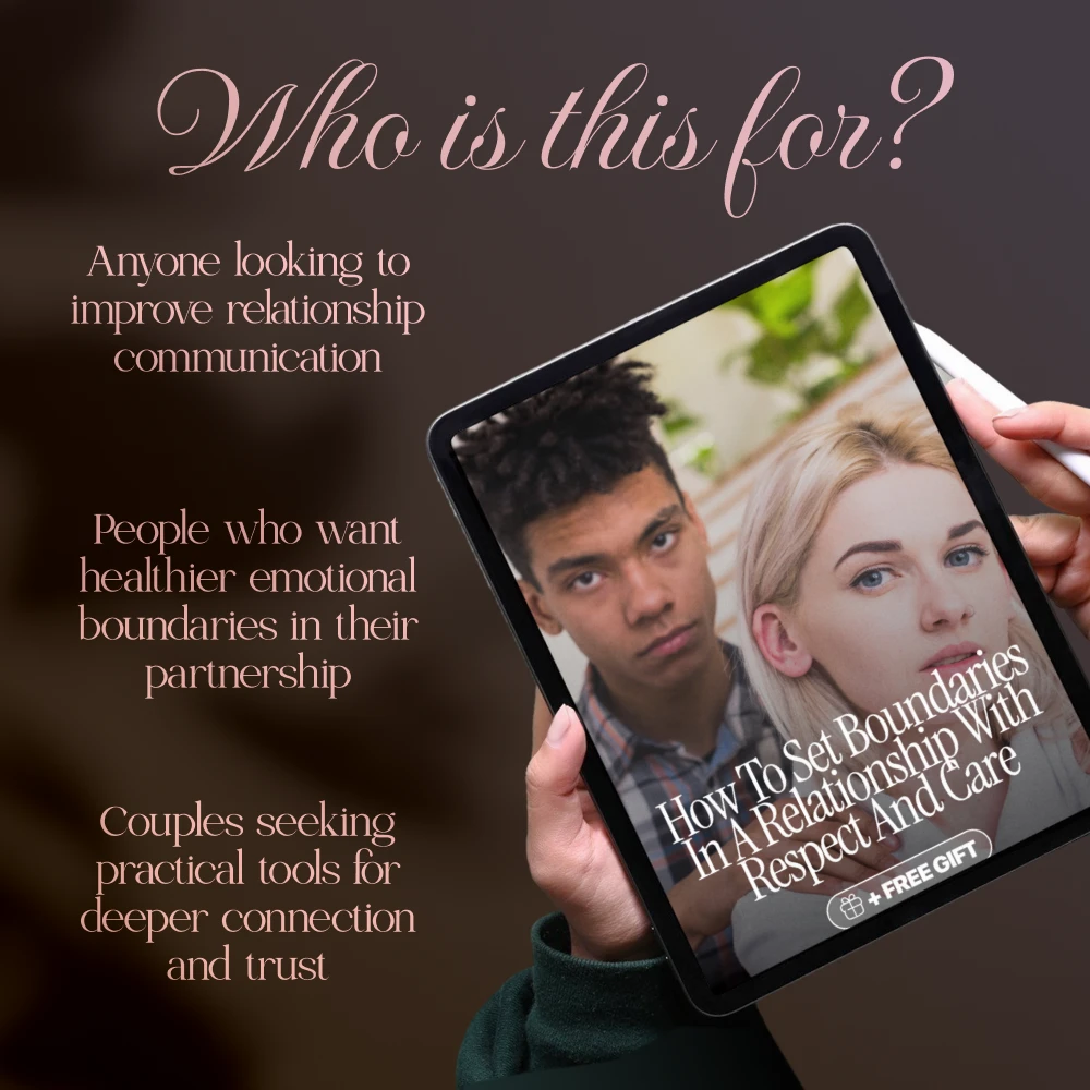 How to Set Boundaries in a Relationship with Respect and Care - eBook, Guide, & Checklist for Healthy Communication