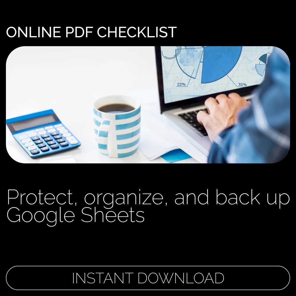 Save It Like a Pro: Google Sheets โ Digital Guide for File Management, Backup, Version History, Permissions & Smart Sharing