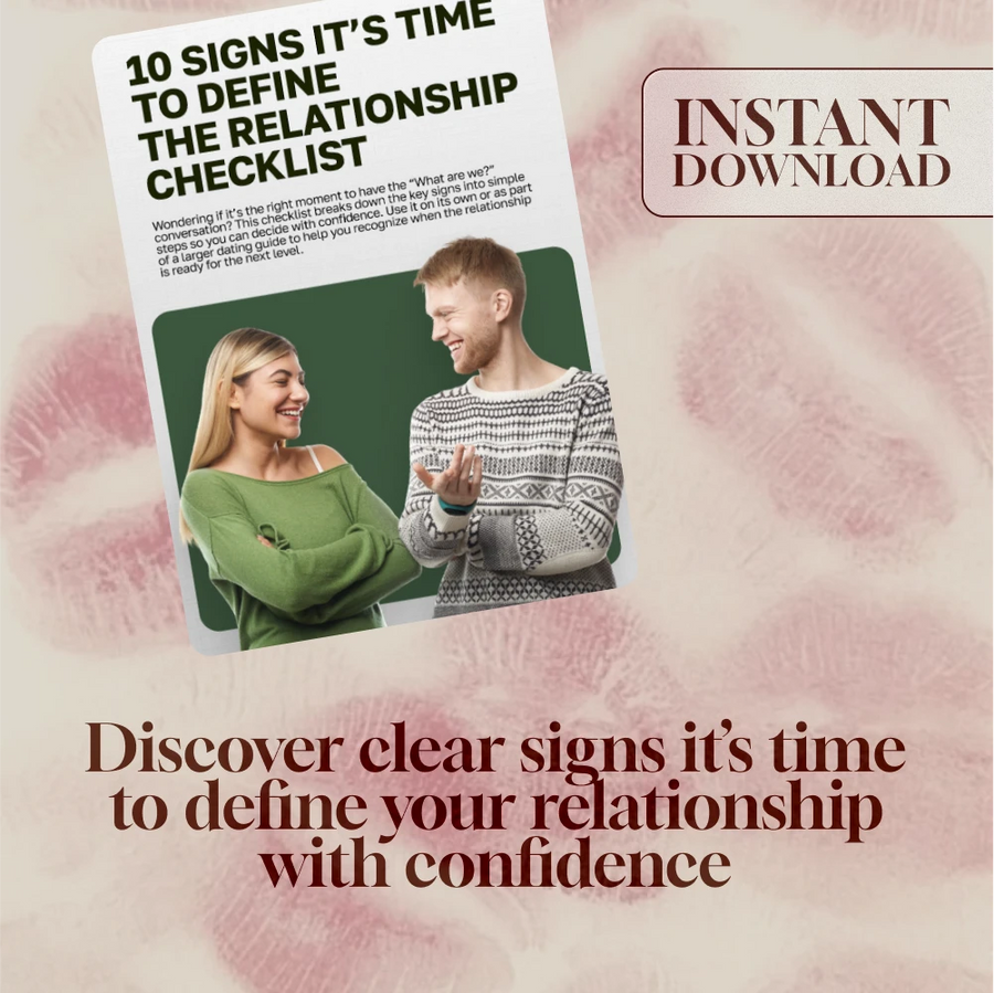 10 Signs It’s Time to Define the Relationship Checklist | Digital Download Guide for Couples, eBook PDF, Relationship Clarity Tool