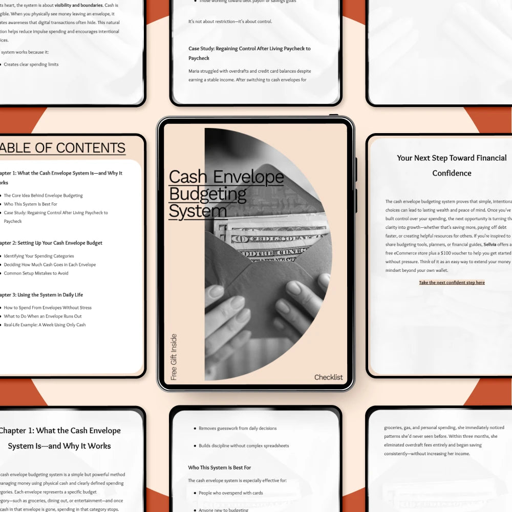 Cash Envelope Budgeting System eBook: Learn How to Budget with Cash Envelopes for Financial Success