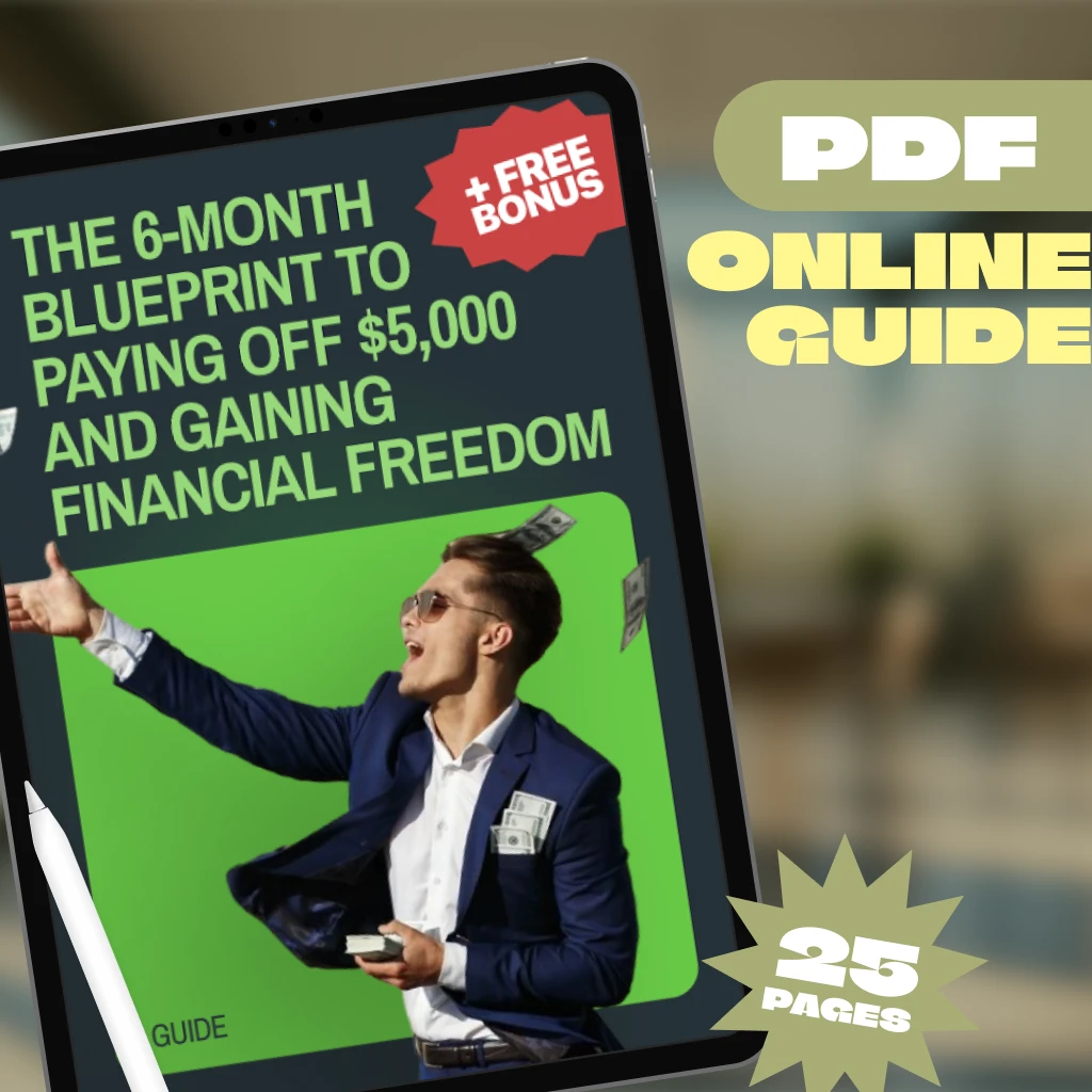The 6-Month Blueprint to Paying Off $5,000 and Gaining Financial Freedom | Digital Guide on How to Pay Off $5000 in Debt in 6 Months | Budgeting, Mindset, Savings