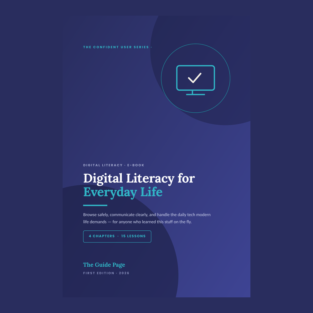 Digital Literacy for Everyday Life | Digital Skills Guide PDF, Safe Internet Use, Online Communication, Tech Confidence eBook