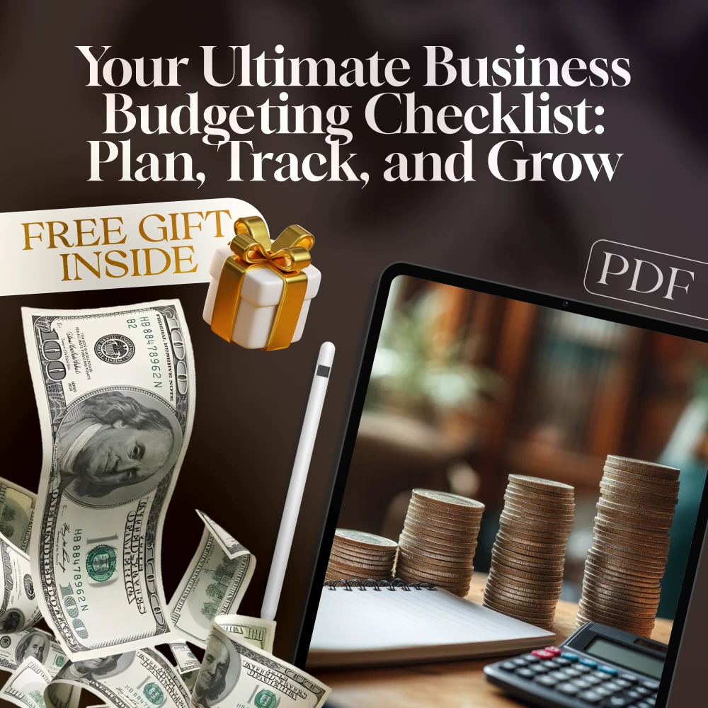 Your Ultimate Business Budgeting Checklist: Plan, Track, and Grow! | Digital Download for Small Business Owners | How to Do a Business Budget Guide