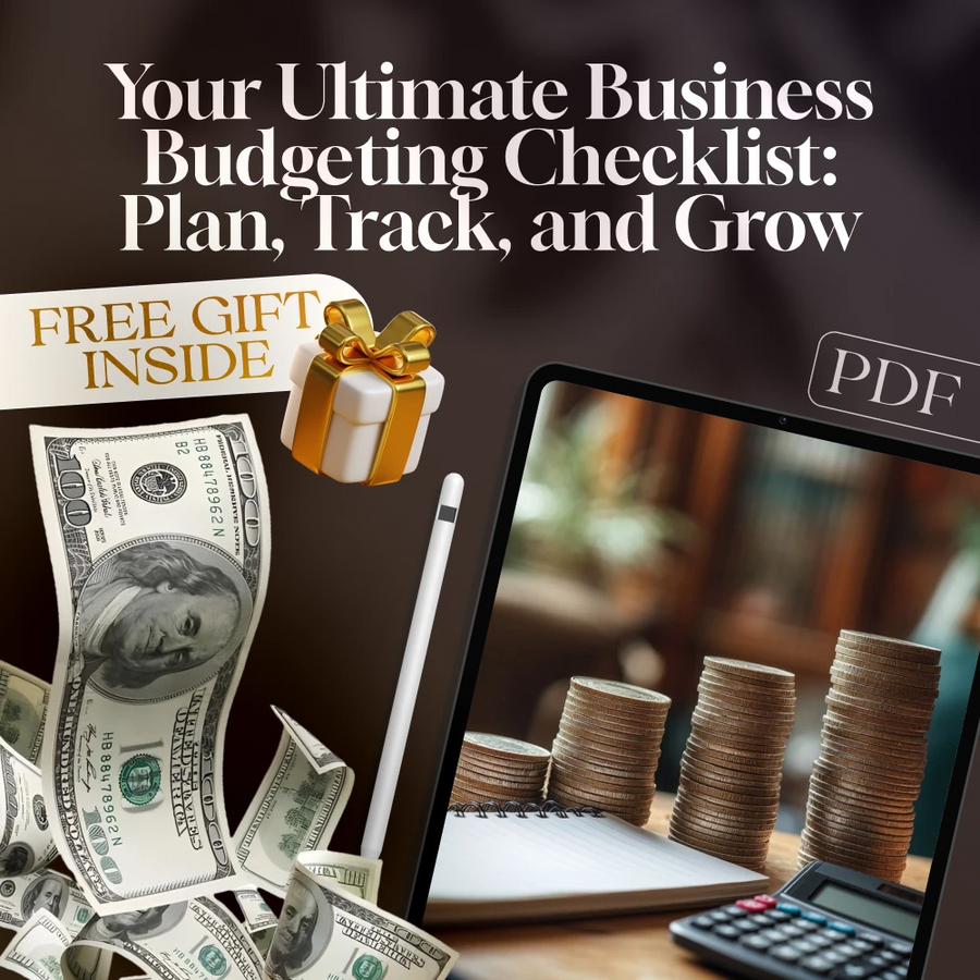 Your Ultimate Business Budgeting Checklist: Plan, Track, and Grow! | Digital Download for Small Business Owners | How to Do a Business Budget Guide