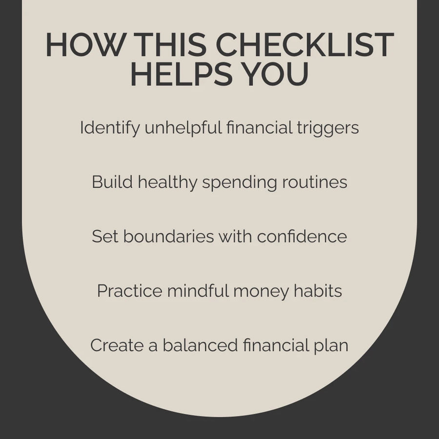 OCD & Money Checklist: Taking Control of Your Financial Mindset | Printable Digital Guide for Managing OCD and Money Habits | Build Calm, Confidence, and Financial Balance