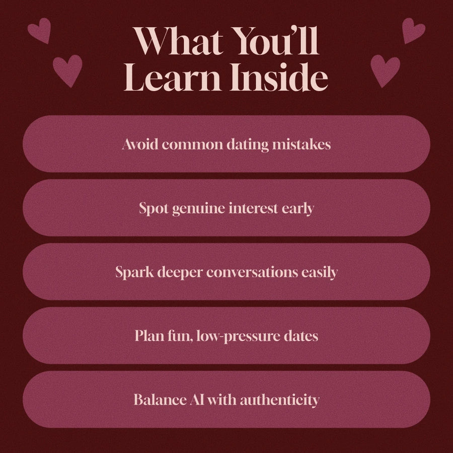 How to Pace Romance: First 3 Dates Blueprint | Digital Dating Guide for Men & Women | Relationship Building eBook | AI Dating Tips & Conversation Starters