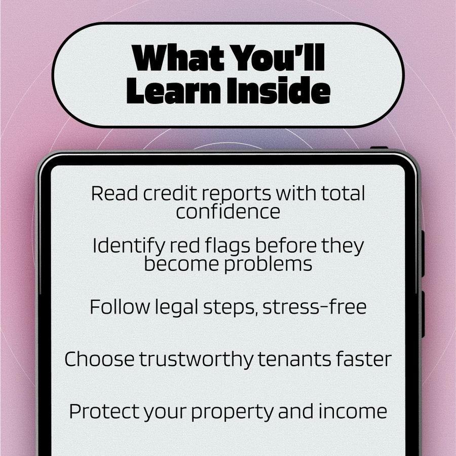 How to Do a Credit Check on a Tenant and Spot Red Flags Early | Landlord eBook Guide for Screening Tenants