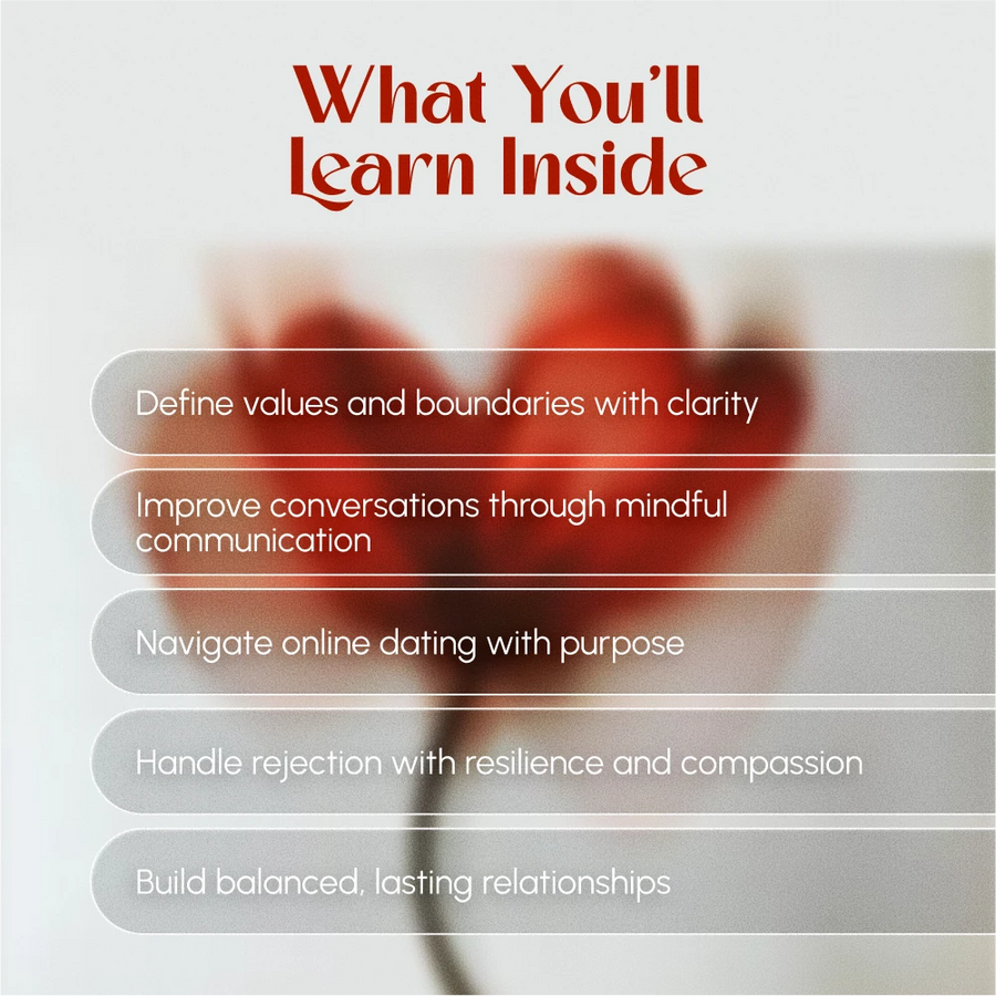 Heartfully: A Mindful Guide to Dating with Intention | eBook for Self-Aware Singles | How to Date Mindfully Digital Download