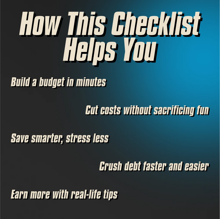 Budget-Friendly Lifestyle Mastery: Your Actionable Checklist | Simple Financial Planning & Money-Saving Digital Download