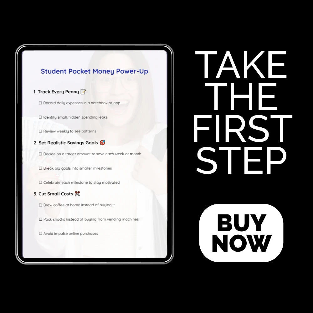 Student Pocket Money Power-Up Checklist: How to Save Pocket Money as a Student
