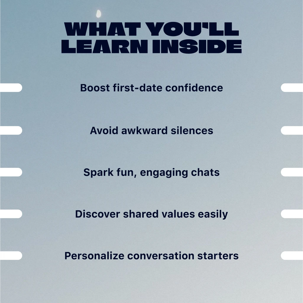 Questions That Spark Connection and Confidence on a First Date | Printable Guide | Digital Download | Things to Ask on a First Date eBook
