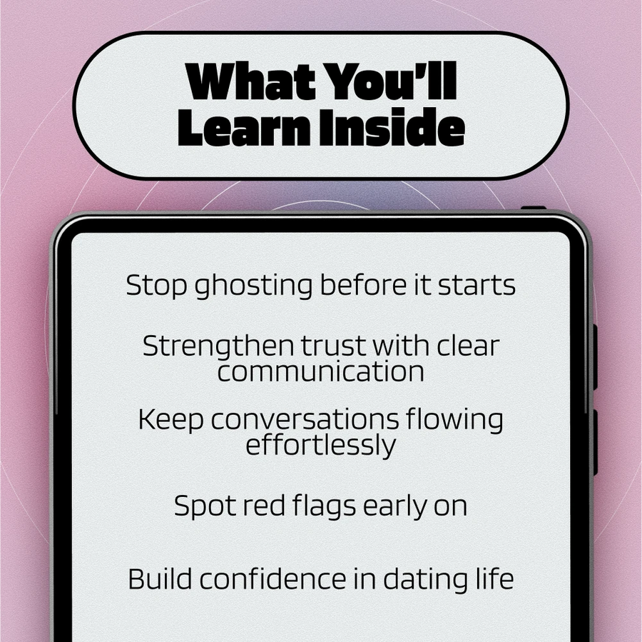 Ghostproof Your Love Life: The Communication Plan | Relationship Guide, eBook, Digital Download for Dating, Stop Ghosting, Communication Skills Checklist