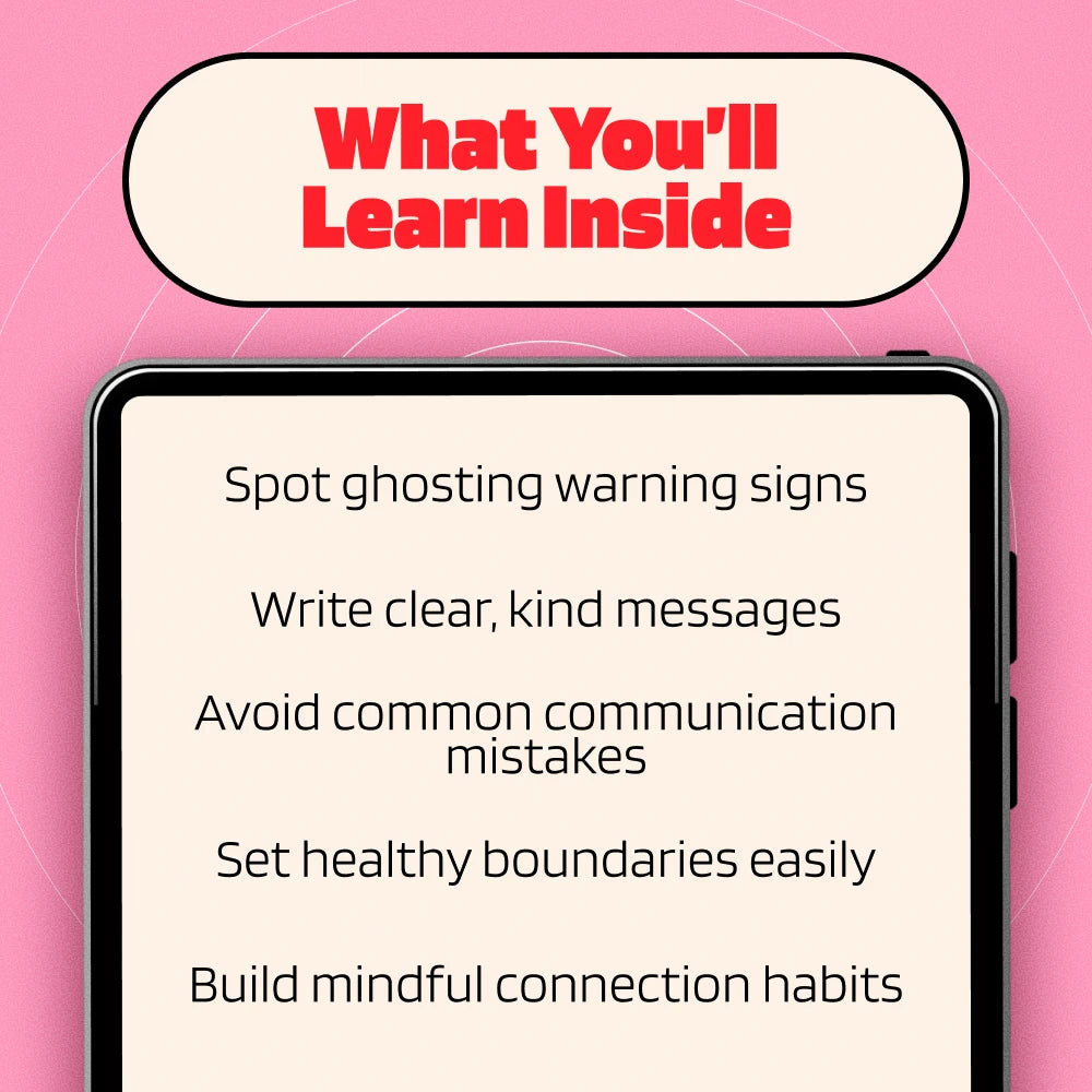 How to Stop Ghosting Others Gently and Mindfully | Digital Download Guide for Clear, Respectful Communication, Boundaries & Self-Care