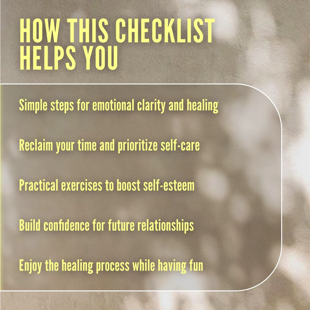 Break Free: The Fun & Fierce Checklist to Get Over a Situationship - How to Move On & Reclaim Your Power