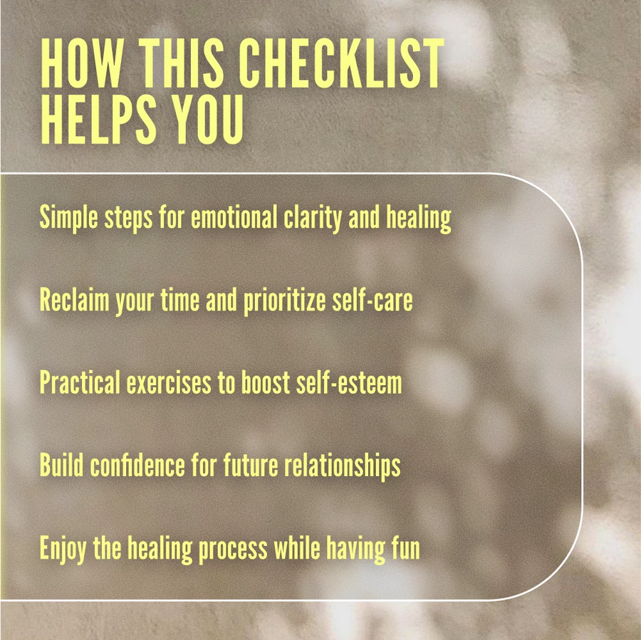 Break Free: The Fun & Fierce Checklist to Get Over a Situationship - How to Move On & Reclaim Your Power