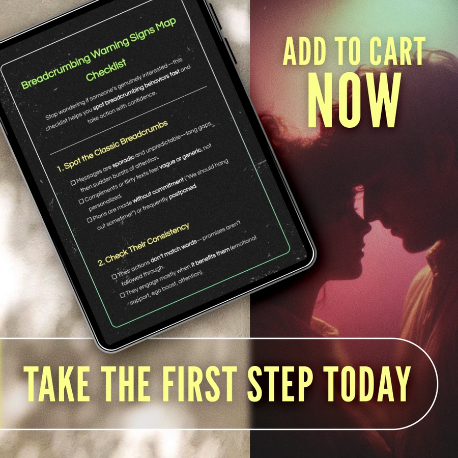 Breadcrumbing Warning Signs Map Checklist | Digital Download Relationship Red Flag Guide | Spot Breadcrumbing Behaviors Fast