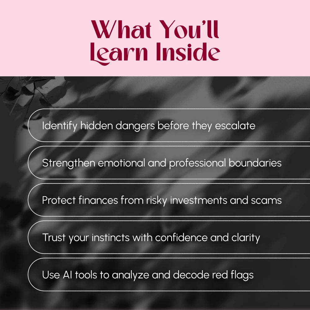 Red Flags Decoder: Spot Trouble Before It Starts - A Comprehensive eBook Guide to Identifying Red Flags in Relationships, Work, and Life