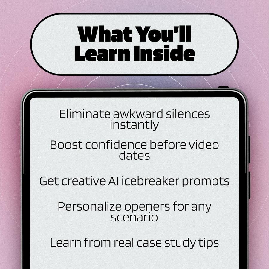 AI Icebreakers for Video Dates | Digital Guide for Online Dating Confidence | AI-Generated Icebreakers for Video Dates